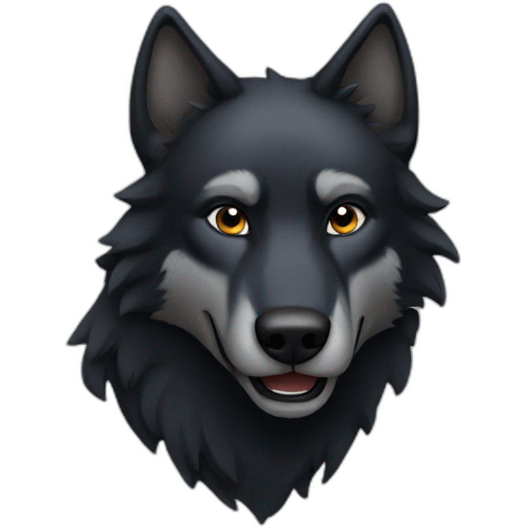 Black Wolf emoji