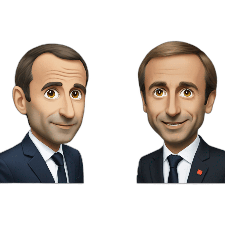 Macron with zemmour emoji