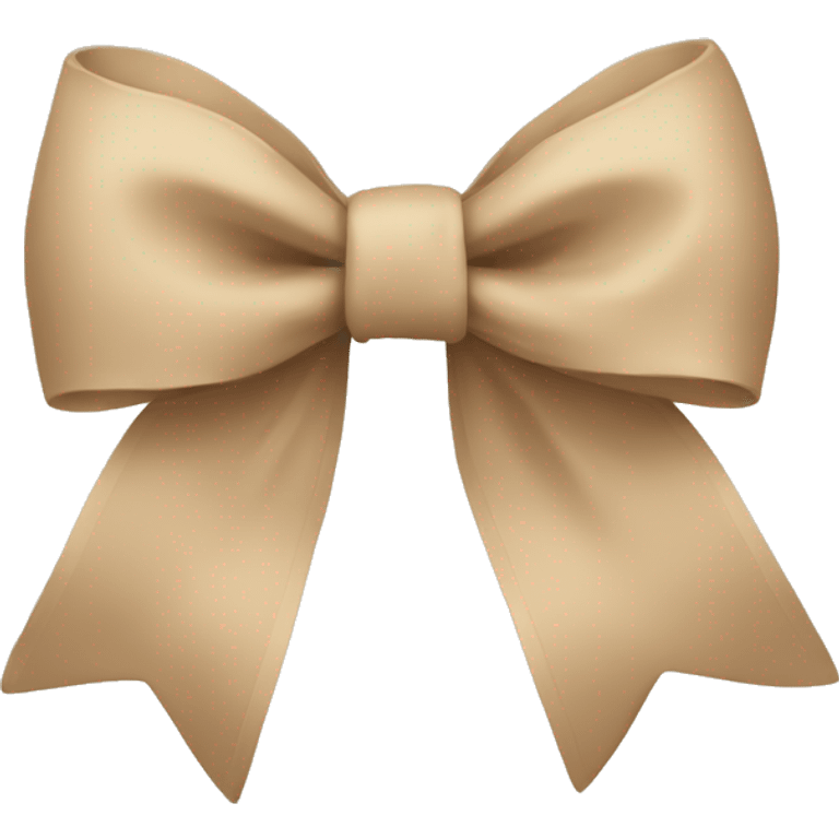 beige bow  emoji