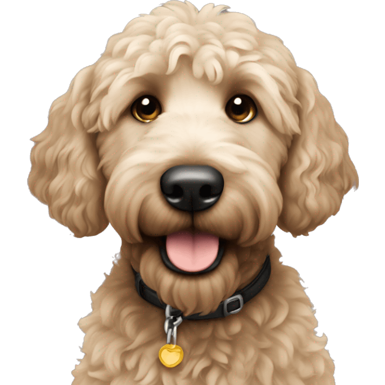  black golden doodle emoji