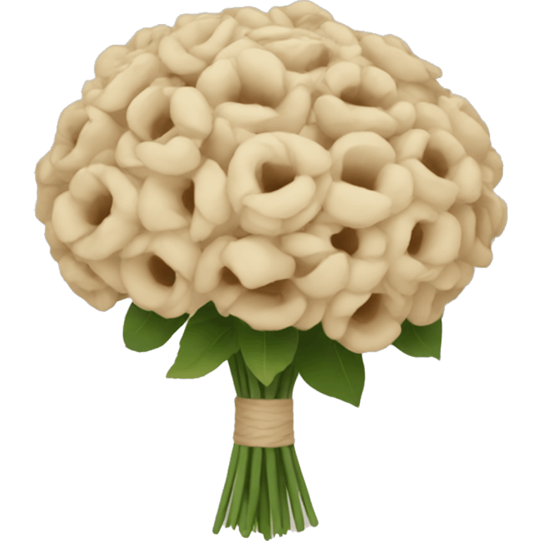 Beige bouquet emoji