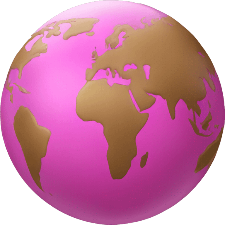 pink globe  emoji