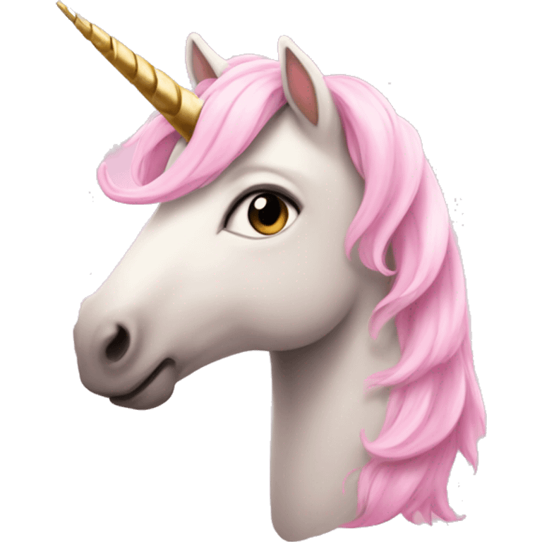 Light pink heart unicorn emoji