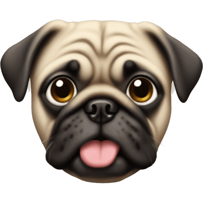 Pug dog head emoji emoji