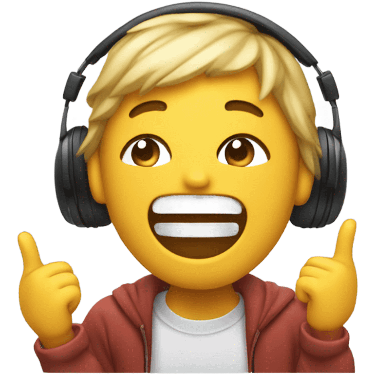 Music fan emoji