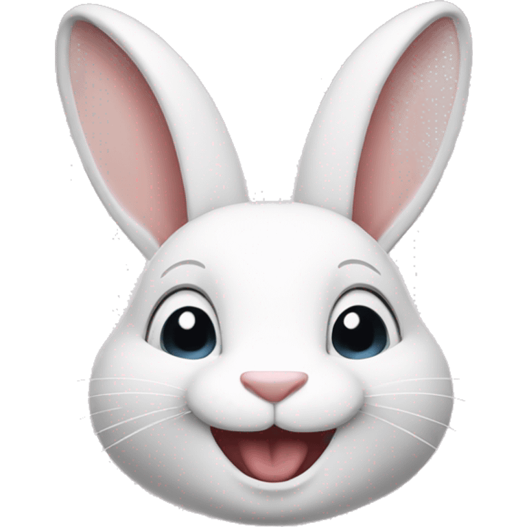 white rabbit smiling emoji