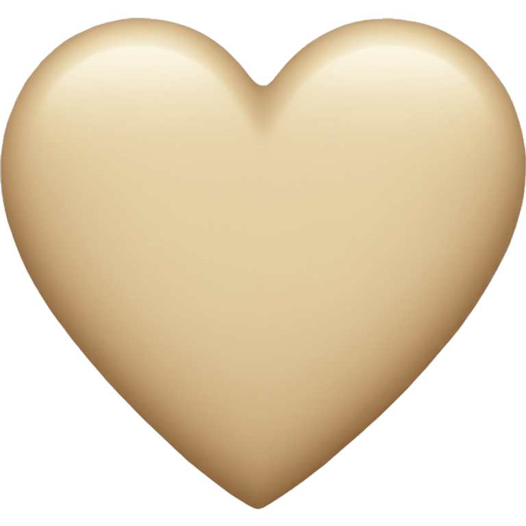 Beige heart  emoji