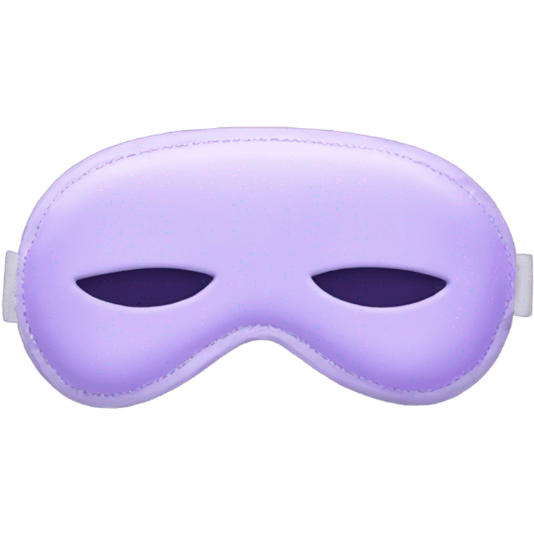 light purple sleep mask emoji