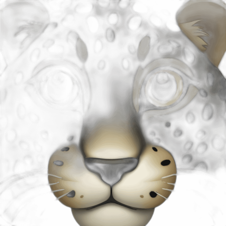 black leopard face emoji