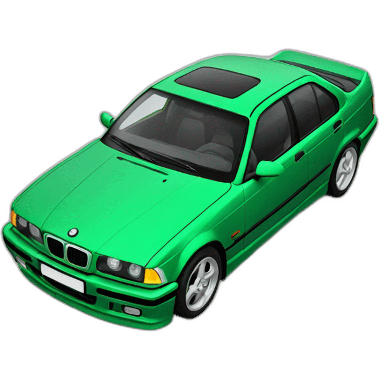 E36 berline green emoji