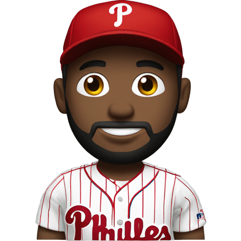 White skin Phillies player standing emoji