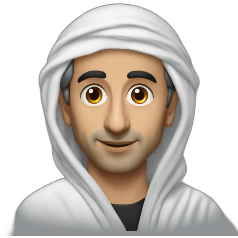 Eric Zemmour with djellaba emoji