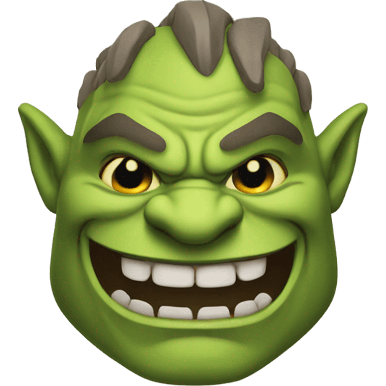 Orc grinning emoji