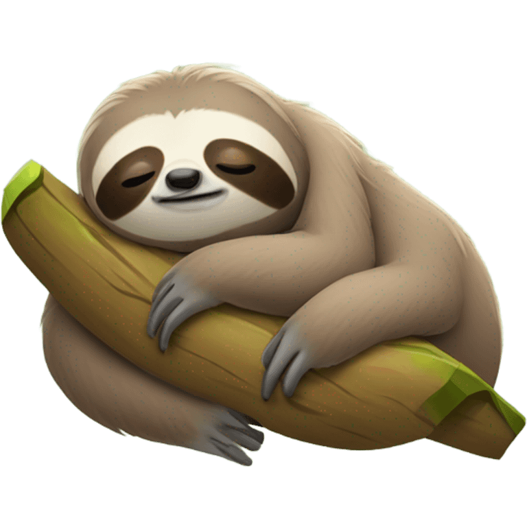 Sloth sleeping emoji