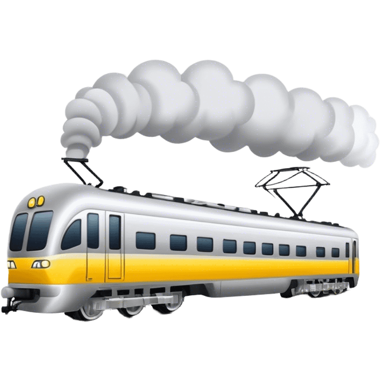 Australian passenger train (Iconic colour: Silver and yellow) emoji