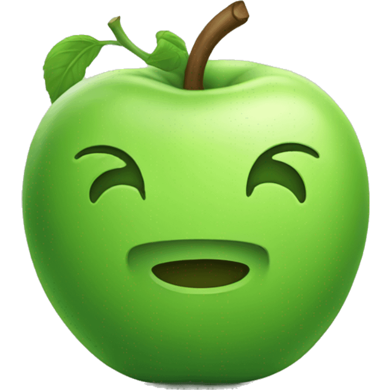 Green aplee Android  emoji