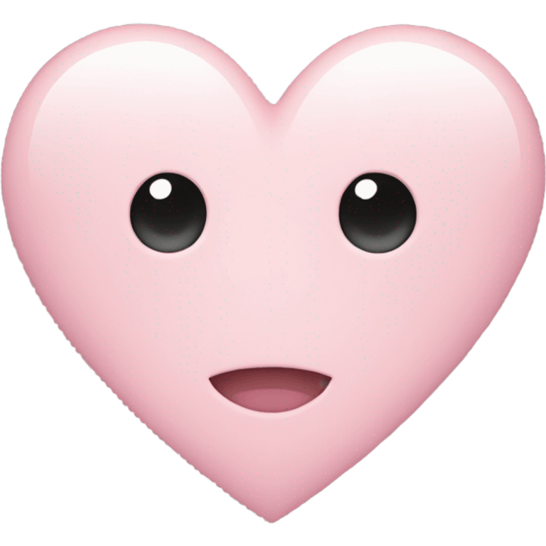 Pale pink heart  emoji