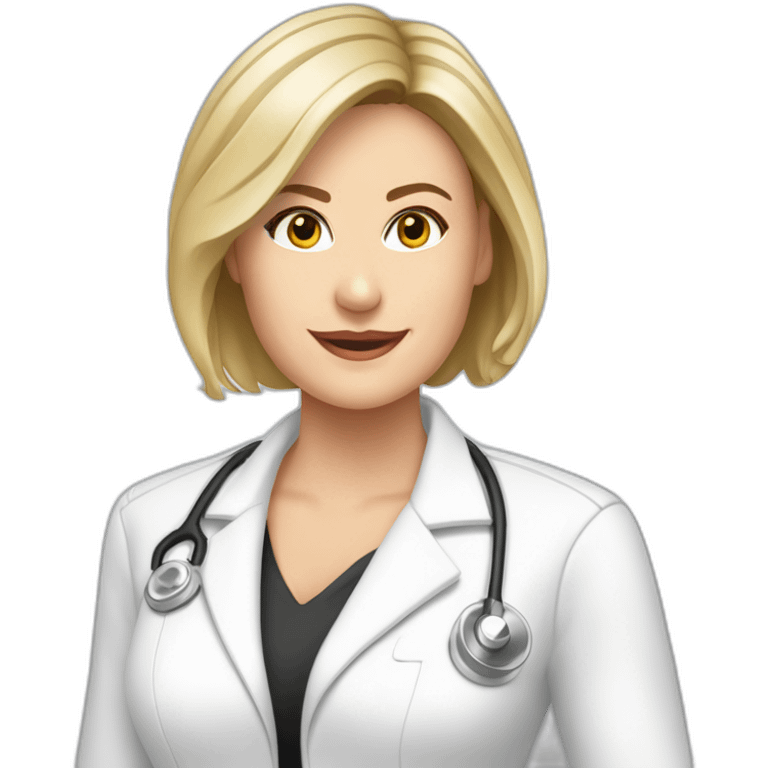 Posh-Radiologist-performing-breast-mammography-to-leni-klum emoji