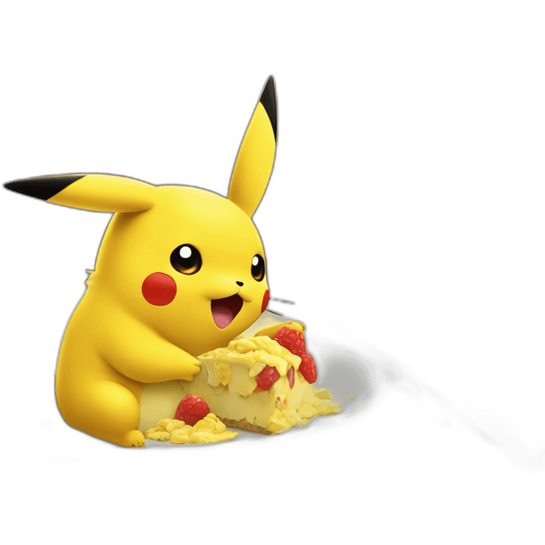 Pikachu is being eaten by Cramorant emoji