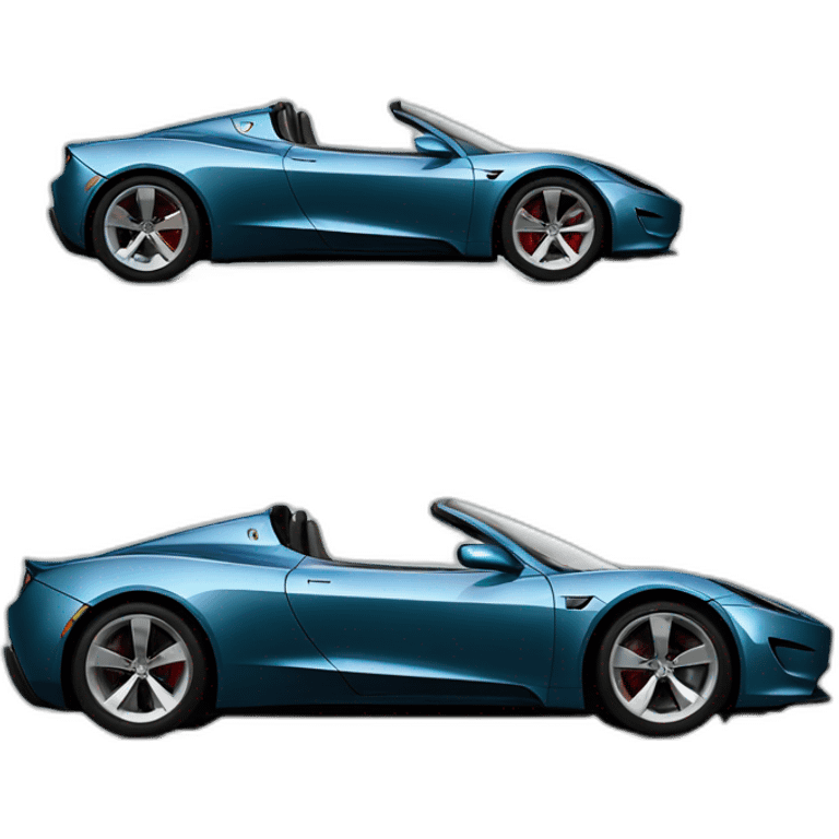 Tesla roadster emoji