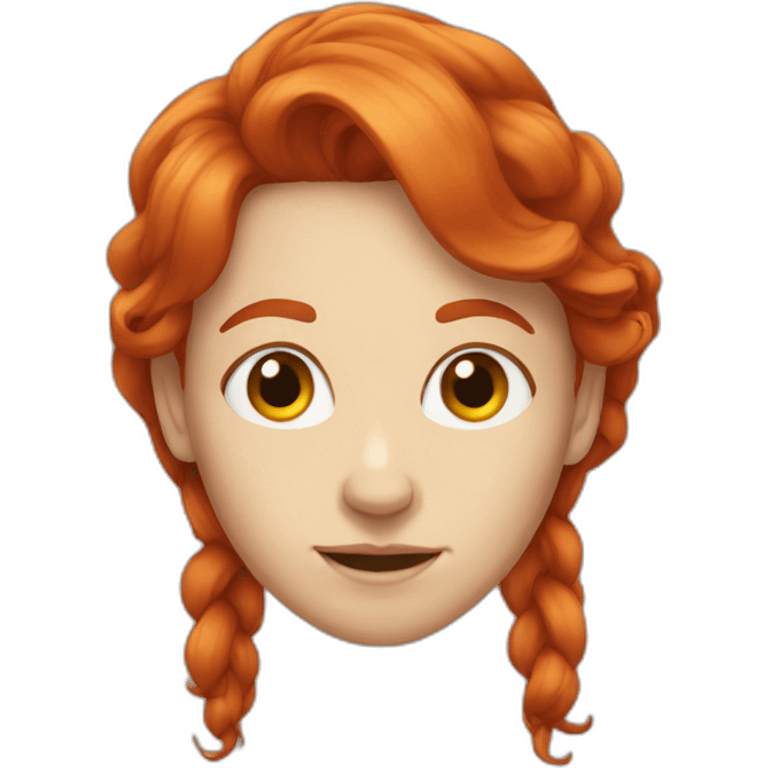 Ugly redhead emoji