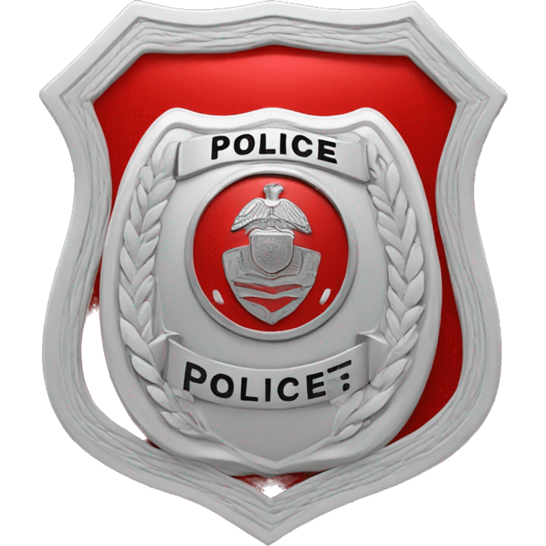 police badge red emoji