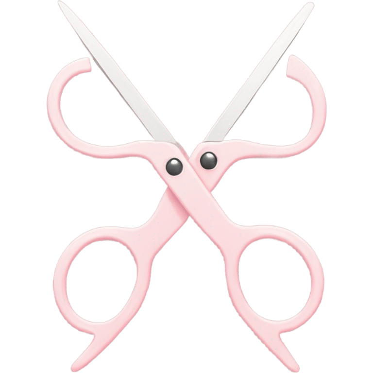 Blush pink scissors emoji