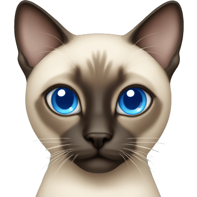 Siamese cat with blue eyes  emoji