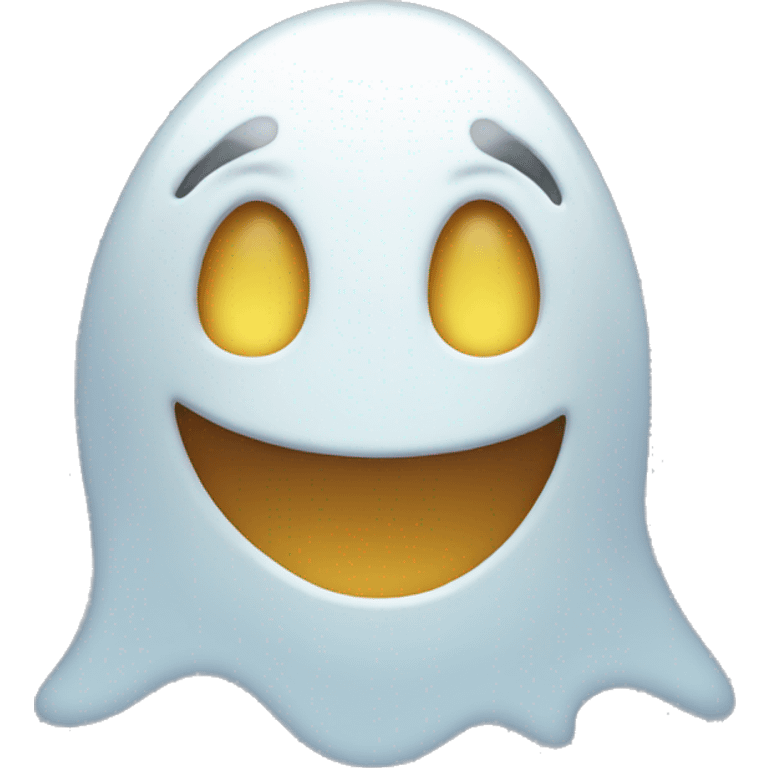 Ghost smile emoji