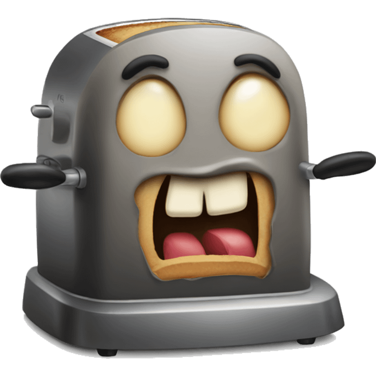 evil toaster emoji