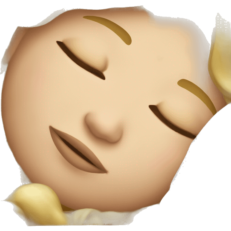 Blond girl sleeping emoji