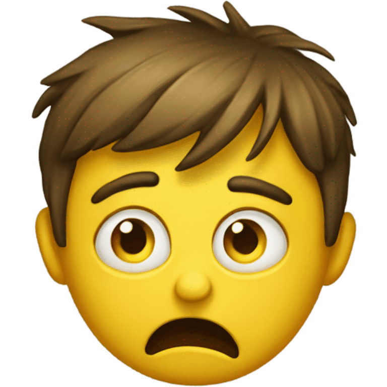 shocked yellow face despair emoji