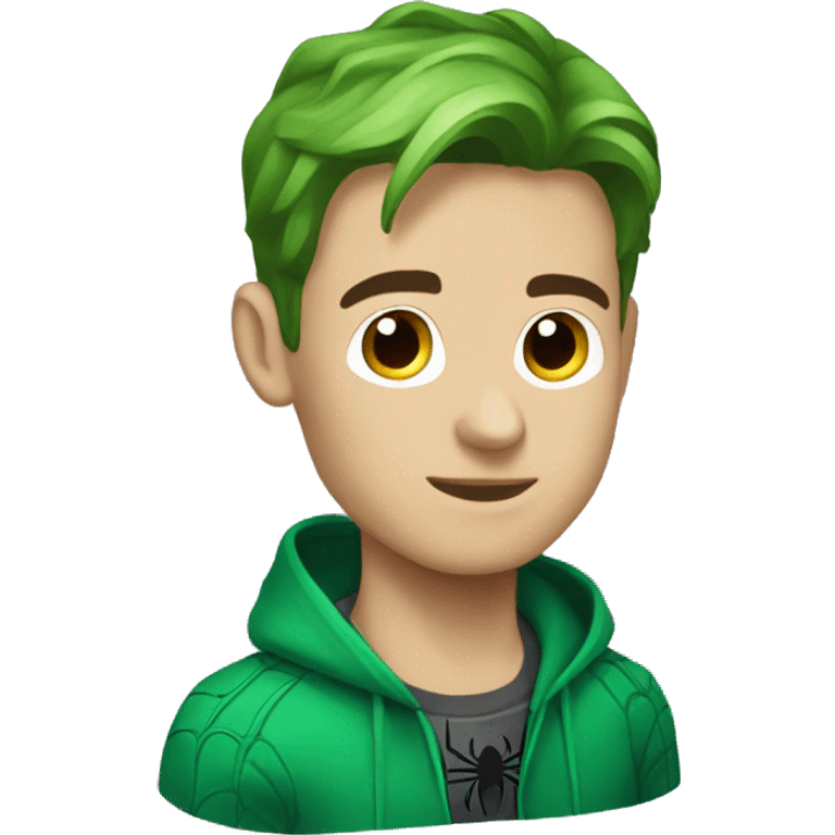 Spiderman verde emoji