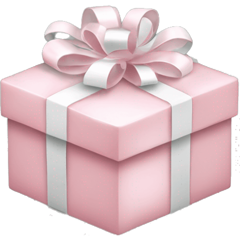 Light pink Christmas gifts under a white Christmas tree  emoji