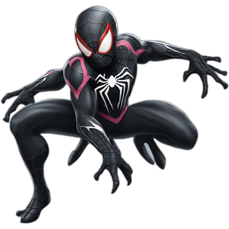 Venomized spider man emoji