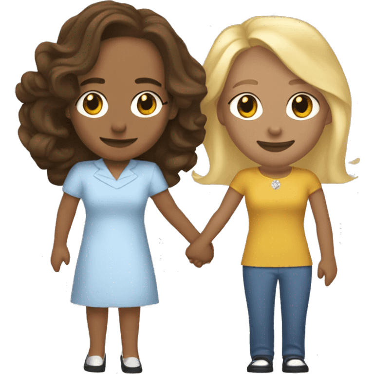 Kamala harris and princess blonde couple holding hands emoji