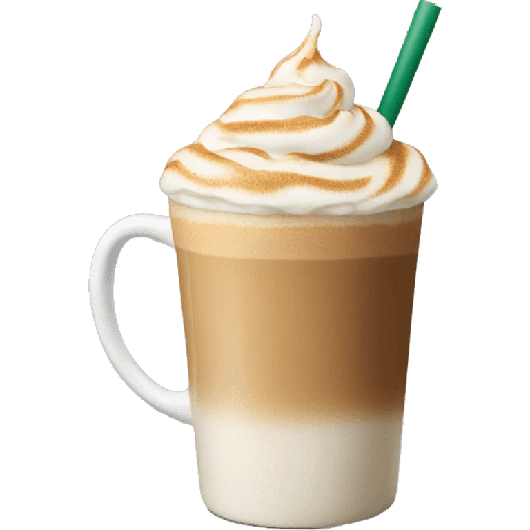 Vanilla latte from Starbucks  emoji