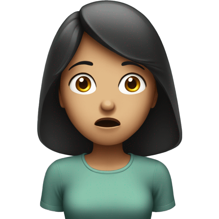 Shocked girl emoji