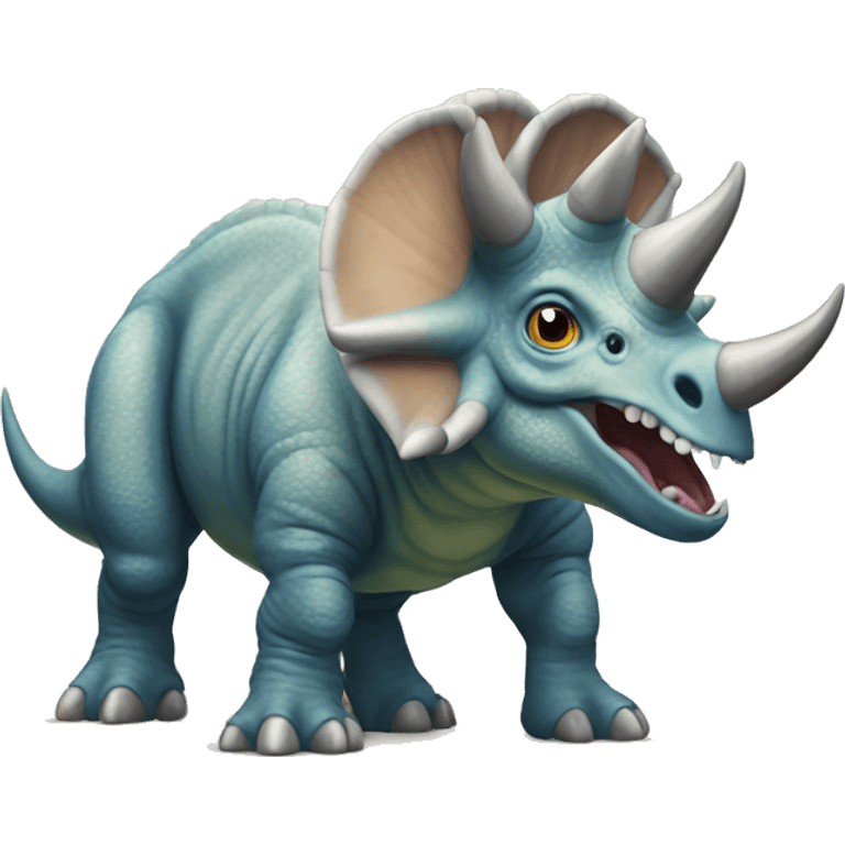 Triceratops standing emoji