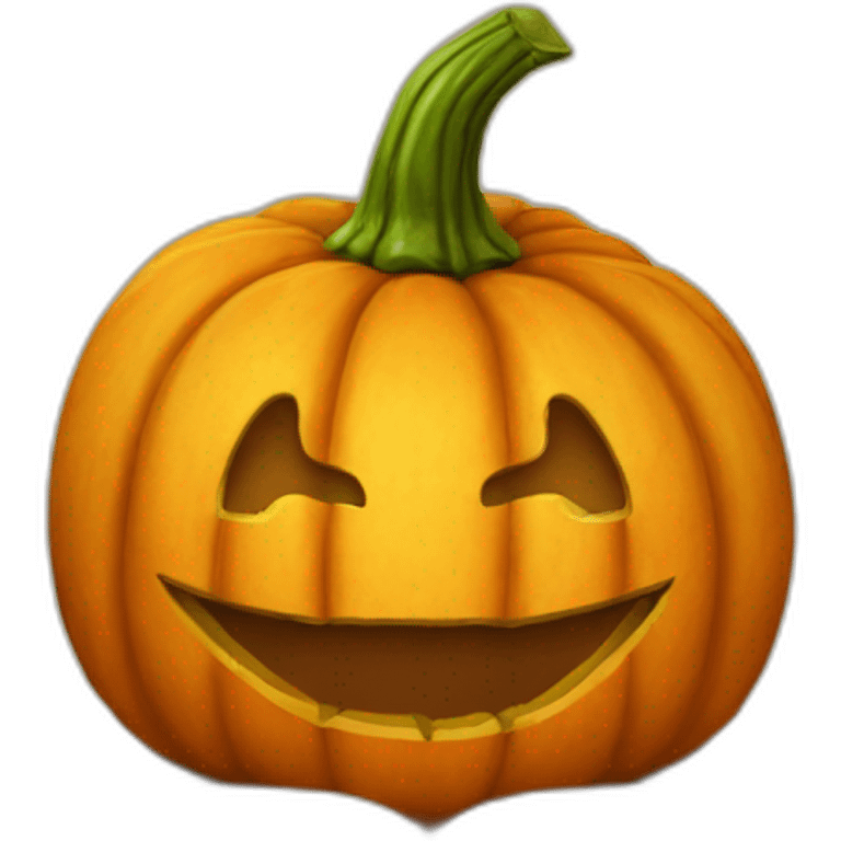 Pumpkin with a book emoji