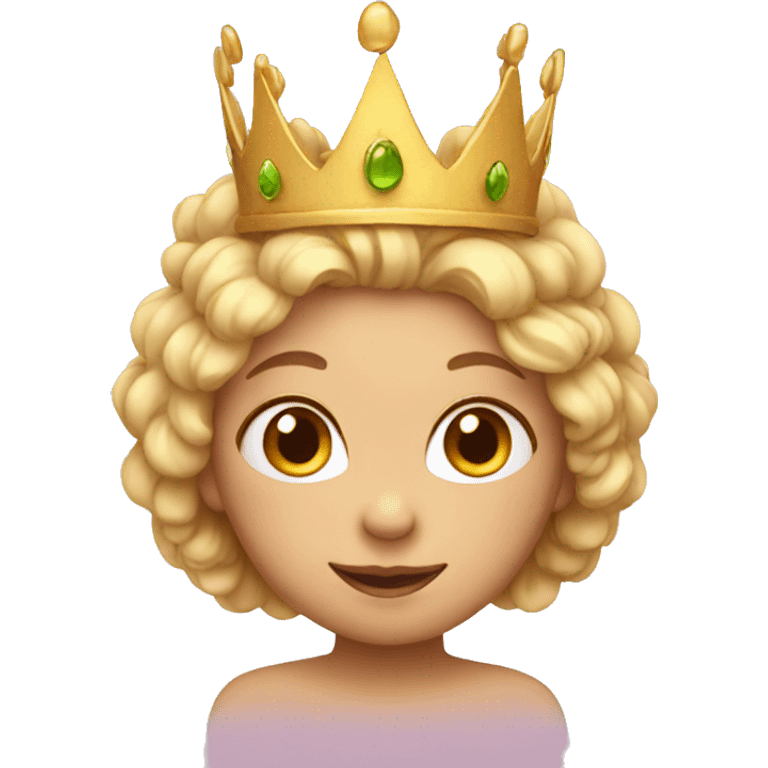 Fairy wearing crown emoji