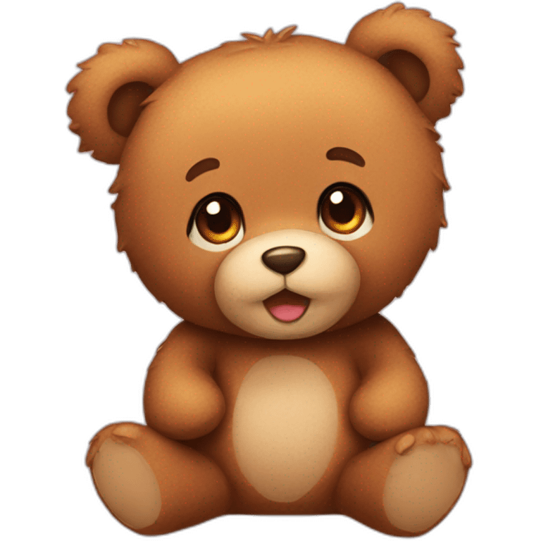 Teddy bear cute emoji