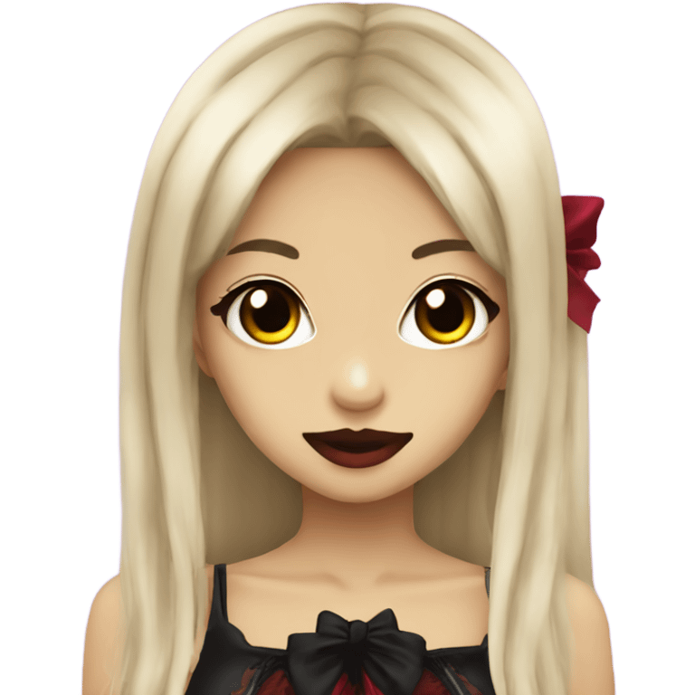 Vampire gyaru girl emoji