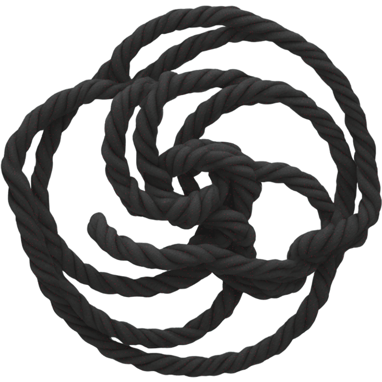 spinning rope, black, spiral emoji