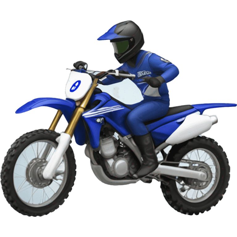 Yamaha Dirt bike wheeling emoji