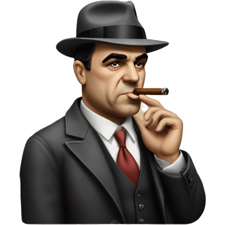 Al capone smoking a cigar  emoji