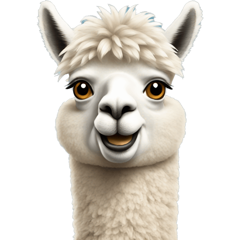 Alpaca who ask emoji