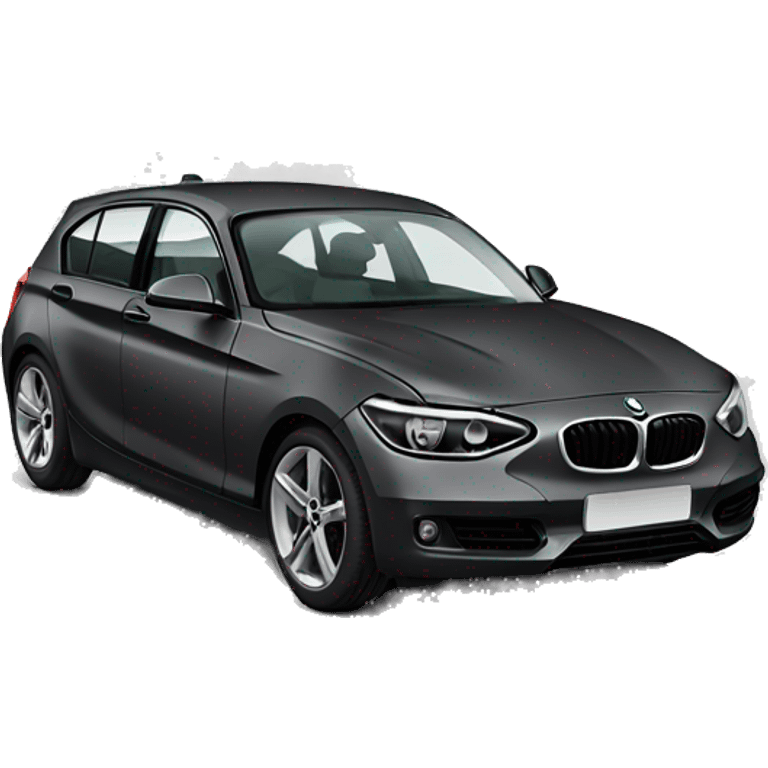 4 door dark grey bmw 1 series  emoji