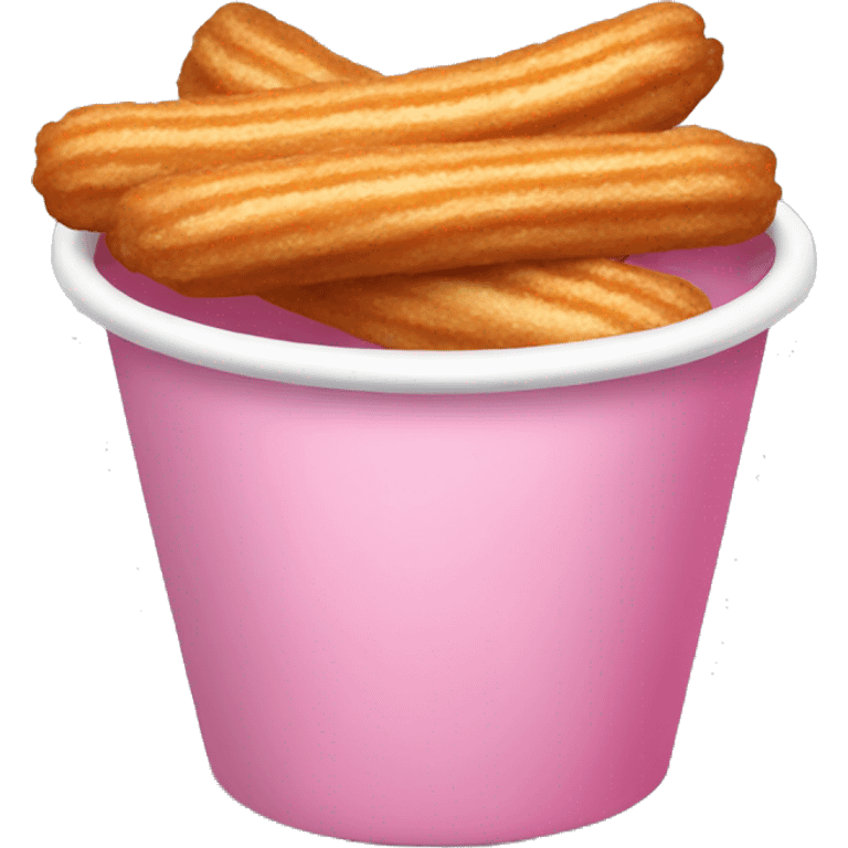 Pink Cup of churros  emoji