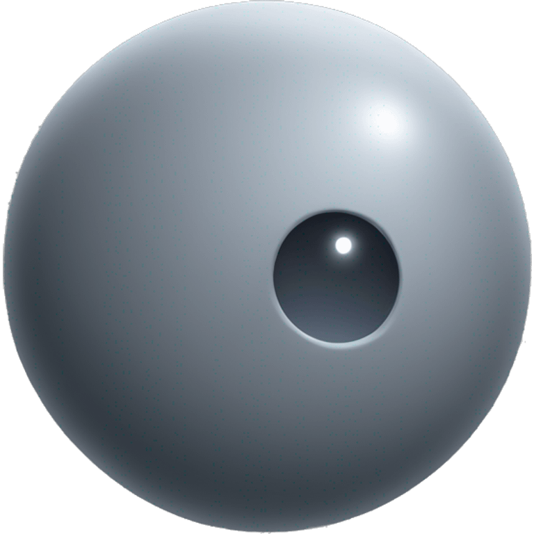 A pure grey space object emoji